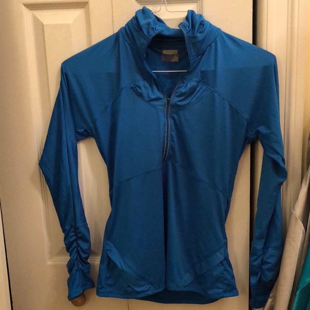 Athleta reflective half zip, size XS